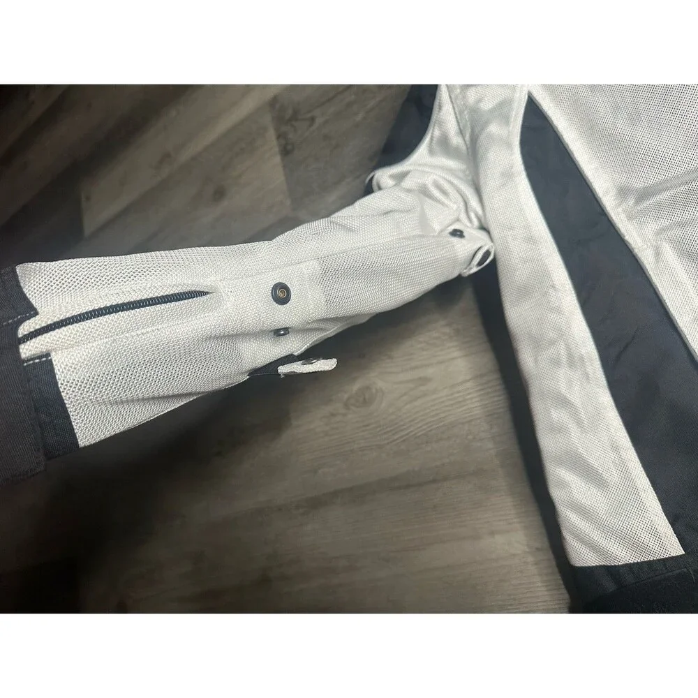 BILT Techno Mesh Women's Motorcycle Jacket White/Black WLG Large W/ Armor